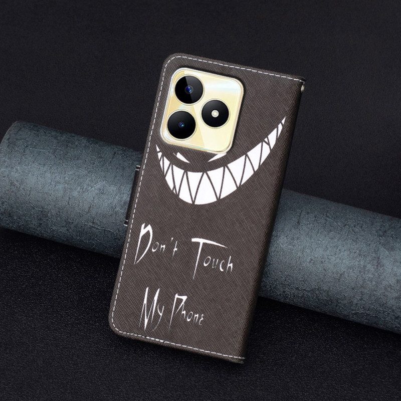 Lederhüllen Realme C53 Böses Handy