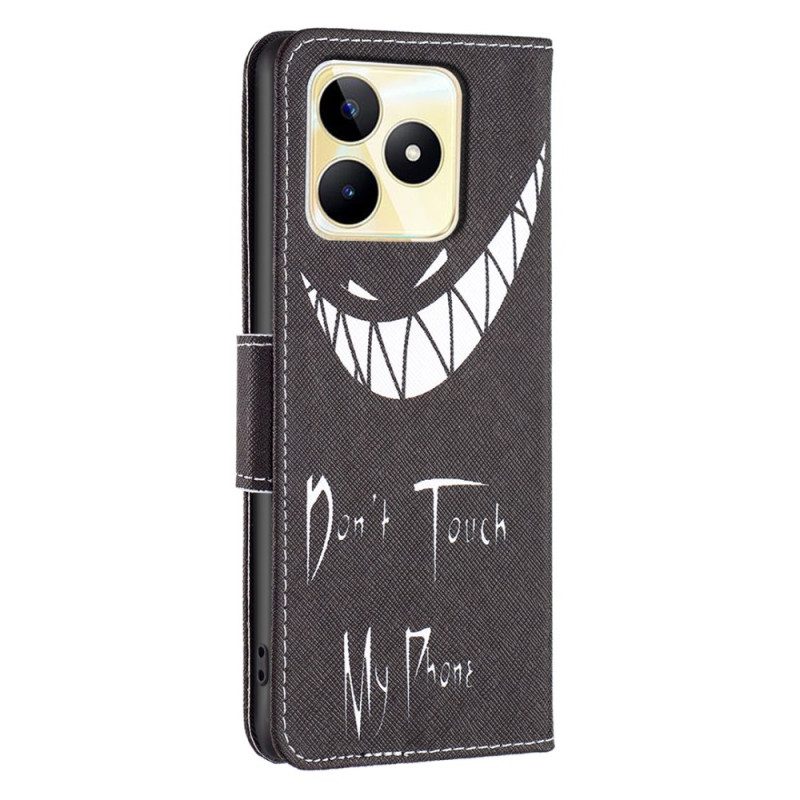 Lederhüllen Realme C53 Böses Handy