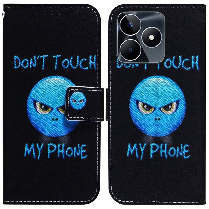 Lederhüllen Realme C53 Handyhülle Emoji-handy