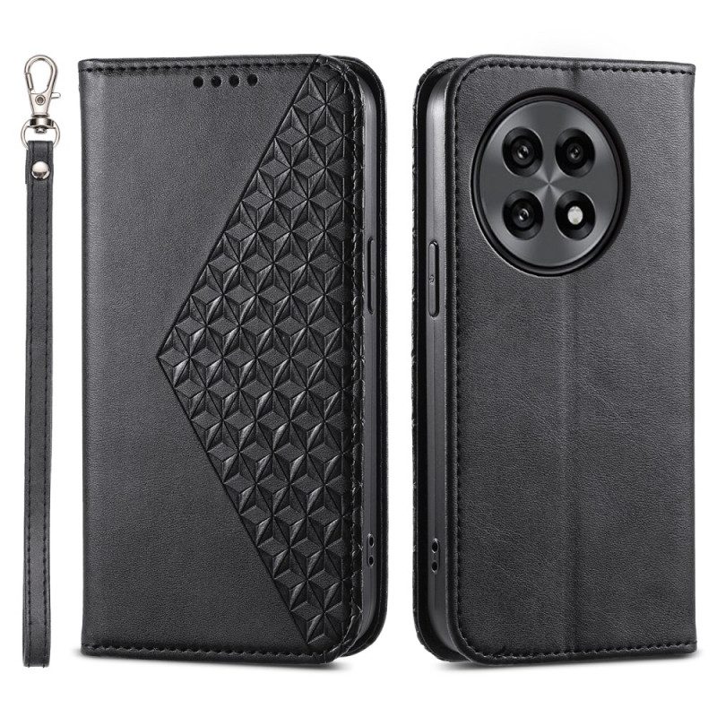 Flip Case Oneplus 13r Handyhülle Armband Mit Rautenmuster