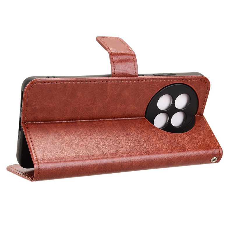 Lederhüllen Für Oneplus 13r Auffälliges Kunstleder