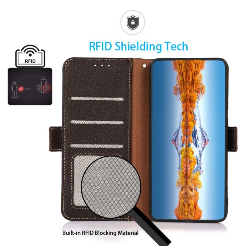 Lederhüllen Für Oneplus 13r Khazneh Leder-rfid-schutz