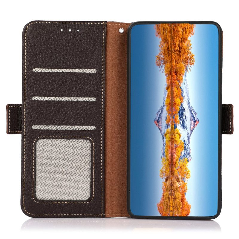 Lederhüllen Für Oneplus 13r Khazneh Leder-rfid-schutz
