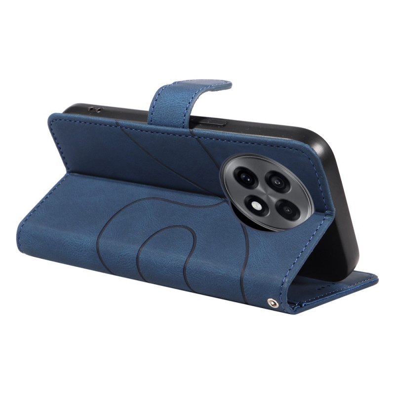 Lederhüllen Für Oneplus 13r Wellenmuster