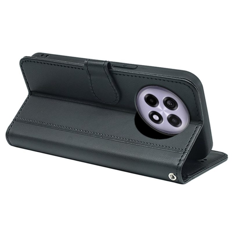 Lederhüllen Oneplus 13r Geldbörse Mit Riemen Und Zwei Kartenfächern