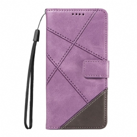 Lederhüllen Oneplus 13r Geometrisches Design