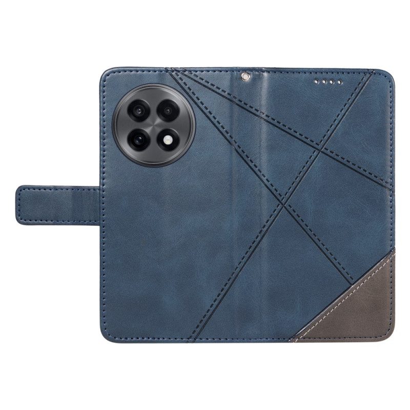 Lederhüllen Oneplus 13r Geometrisches Design