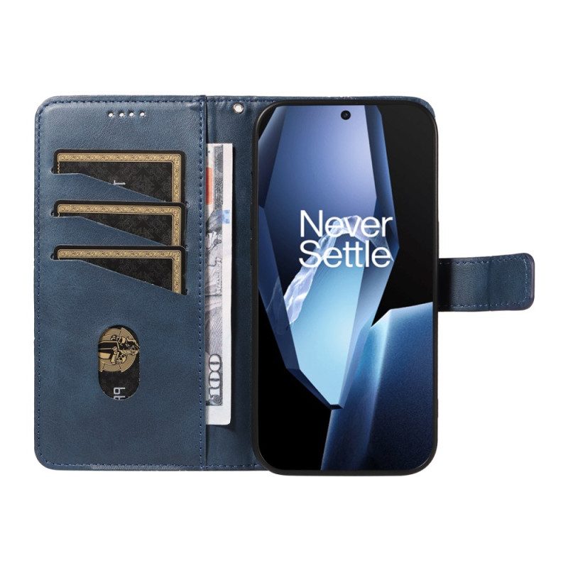 Lederhüllen Oneplus 13r Geometrisches Design