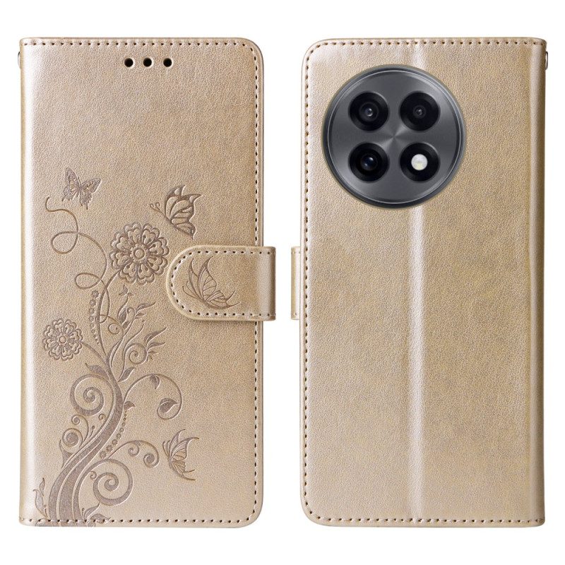 Lederhüllen Oneplus 13r Handyhülle Floral