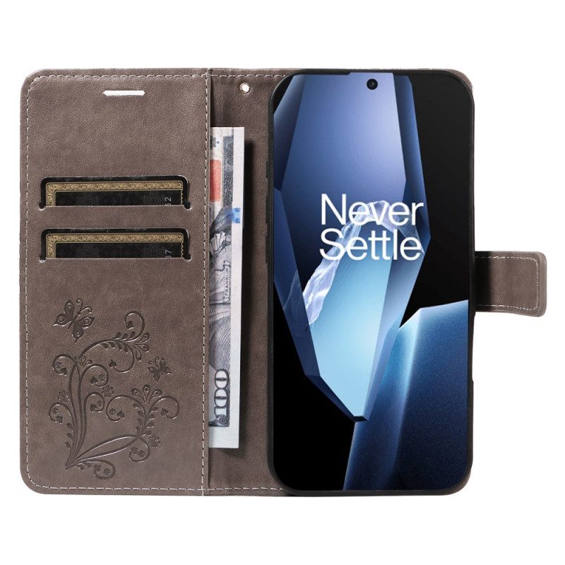 Lederhüllen Oneplus 13r Handyhülle Riesige Schmetterlinge