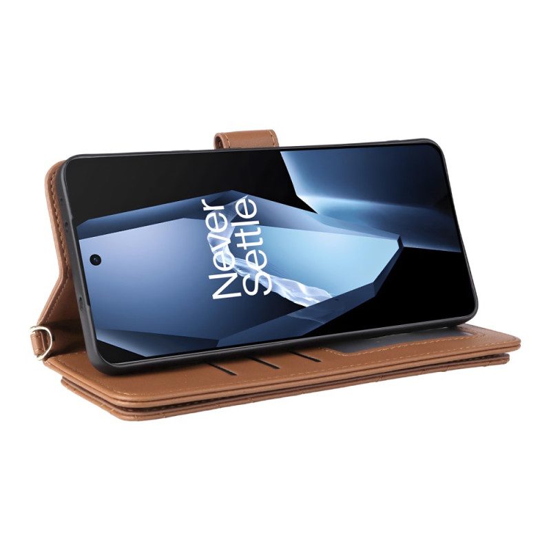 Lederhüllen Oneplus 13r Handyhülle Stilvoll Mit Riemen Und Schulterriemen