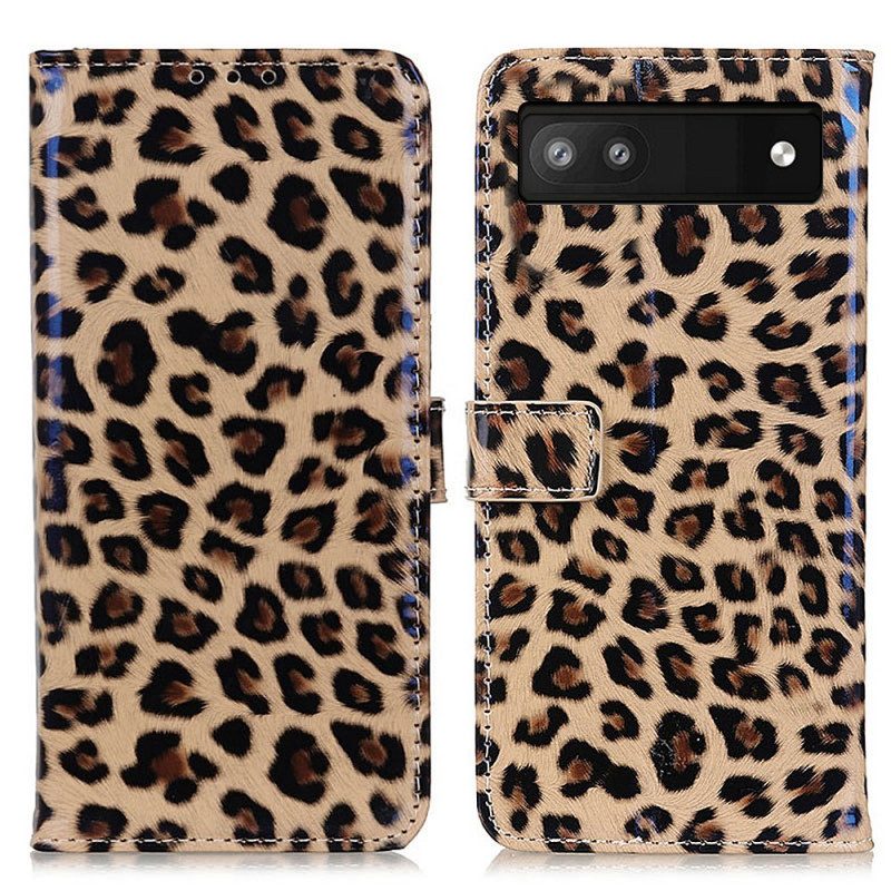 Lederhüllen Für Google Pixel 6A Leopardenfell-stil