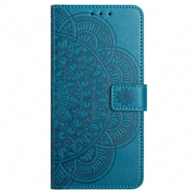 Lederhüllen Für Xiaomi Redmi Note 13 Pro Plus 5g Mandala-druck Mit Riemen