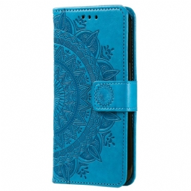 Lederhüllen Für Xiaomi Redmi Note 13 Pro Plus 5g Mandala-sonne Mit Riemen