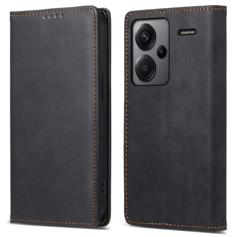 Lederhüllen Xiaomi Redmi Note 13 Pro Plus 5g Handyhülle Ledereffekt
