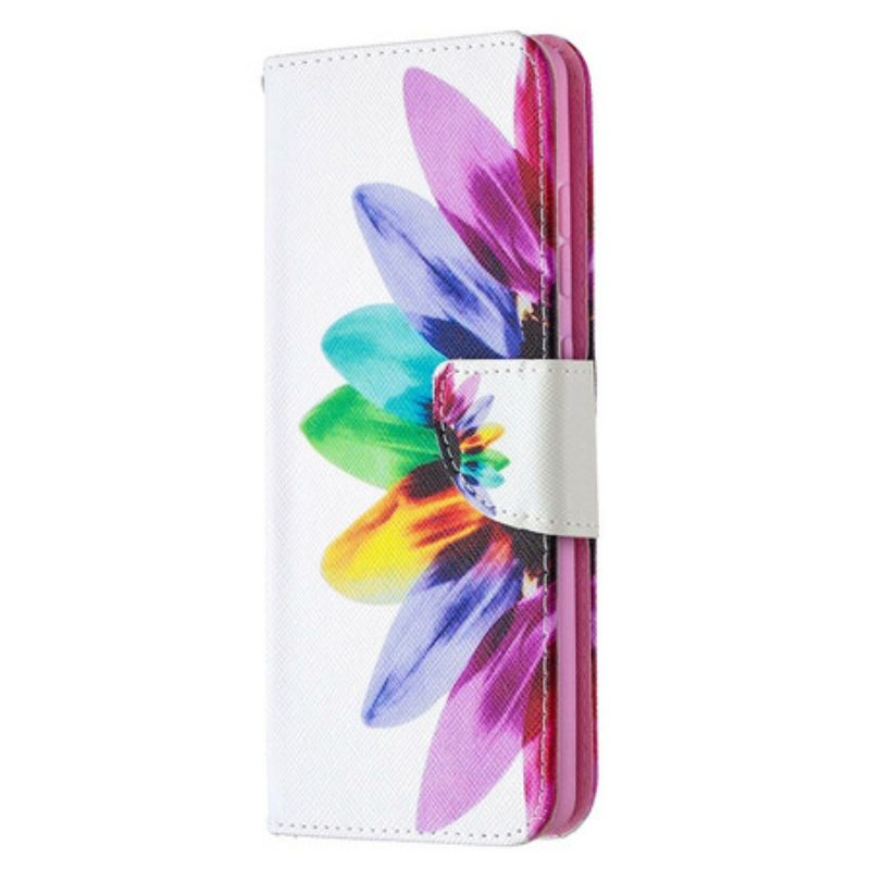 Flip Case Für Samsung Galaxy S20 FE Aquarellblume