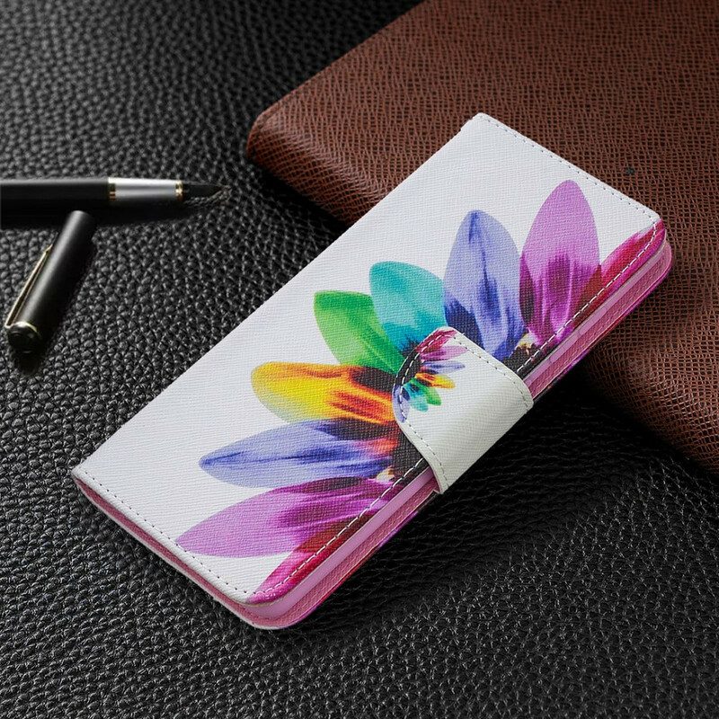 Flip Case Für Samsung Galaxy S20 FE Aquarellblume