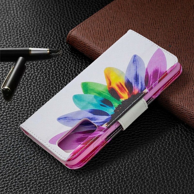 Flip Case Für Samsung Galaxy S20 FE Aquarellblume