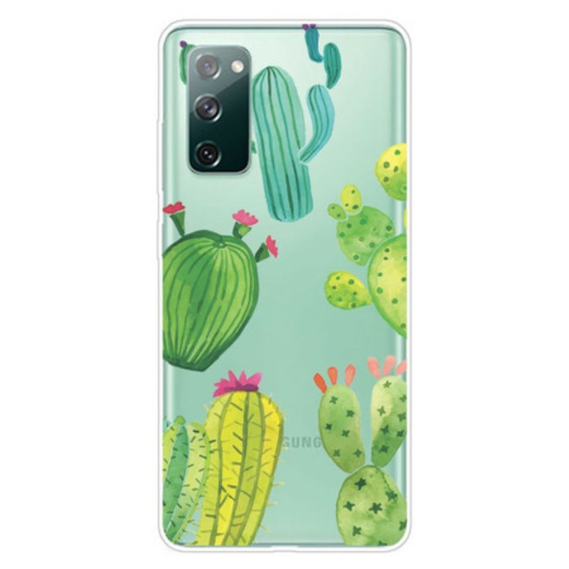 Hülle Für Samsung Galaxy S20 FE Aquarellkakteen