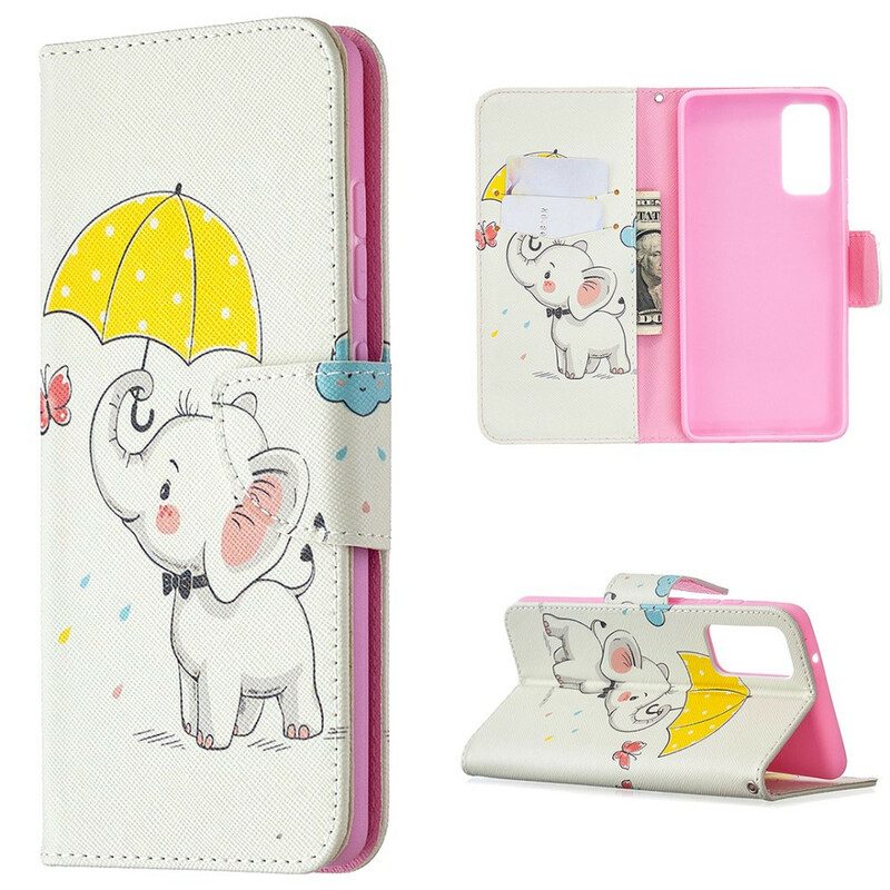 Lederhüllen Für Samsung Galaxy S20 FE Baby Elefant