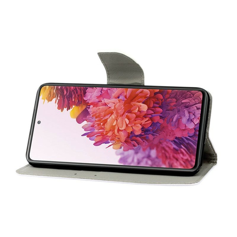 Lederhüllen Für Samsung Galaxy S20 FE Farbige Laken Mit Umhängeband