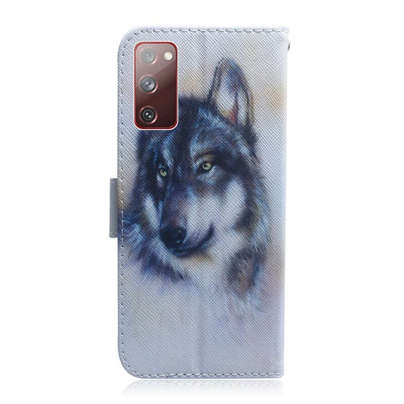 Lederhüllen Für Samsung Galaxy S20 FE Hunde-look