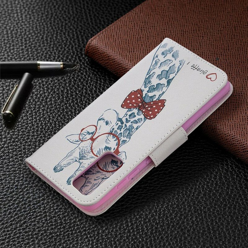 Lederhüllen Für Samsung Galaxy S20 FE Kluge Giraffe