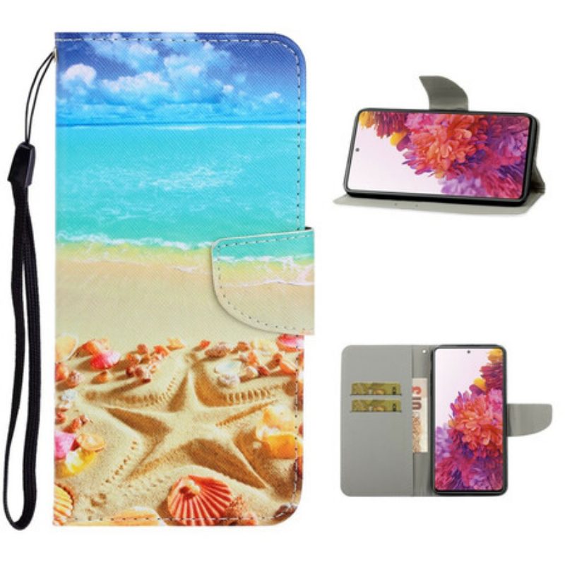 Lederhüllen Für Samsung Galaxy S20 FE Mit Kordel Lanyard-strand
