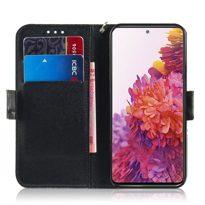 Lederhüllen Für Samsung Galaxy S20 FE Mit Kordel Tanga-safari-tiere