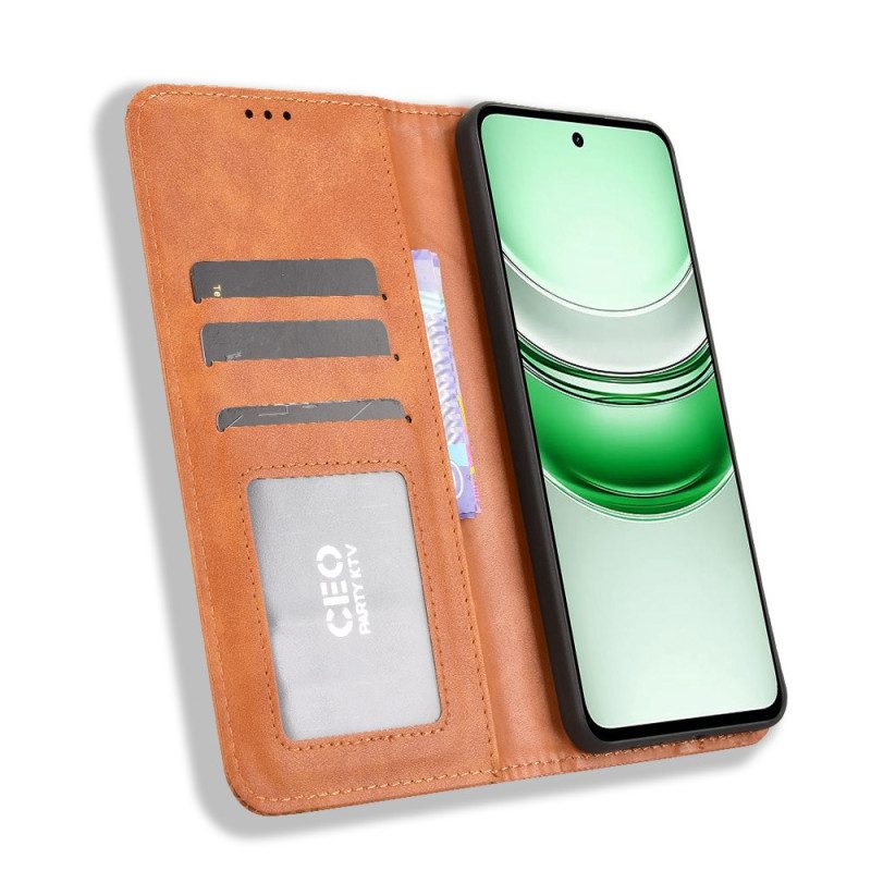 Flip Case Für Realme C71 Vintage-friese