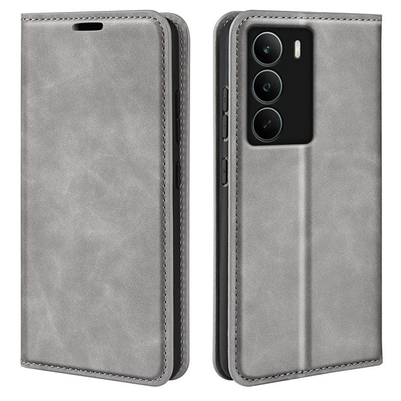 Flip Case Realme C71 Handyhülle Stil Grau
