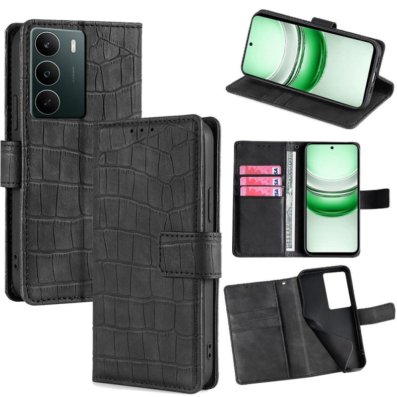 Lederhüllen Für Realme C71 Krokodilprägung