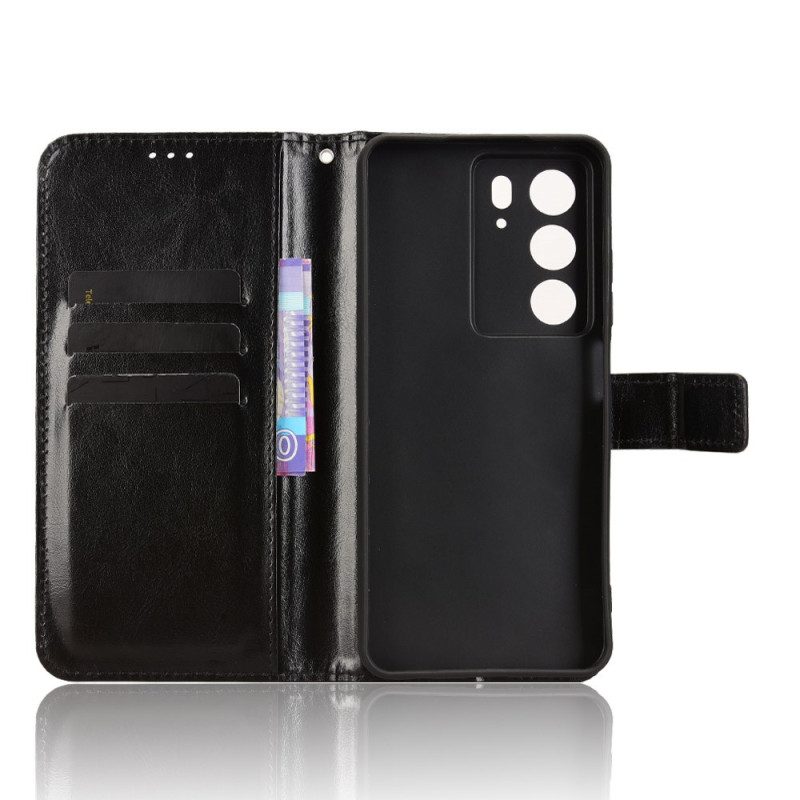 Lederhüllen Realme C71 Handyhülle Glänzendes Kunstleder