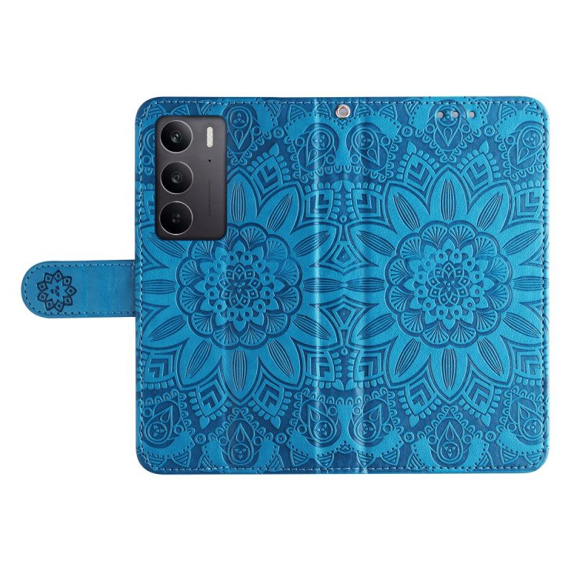 Lederhüllen Realme C71 Handyhülle Sonnenblume