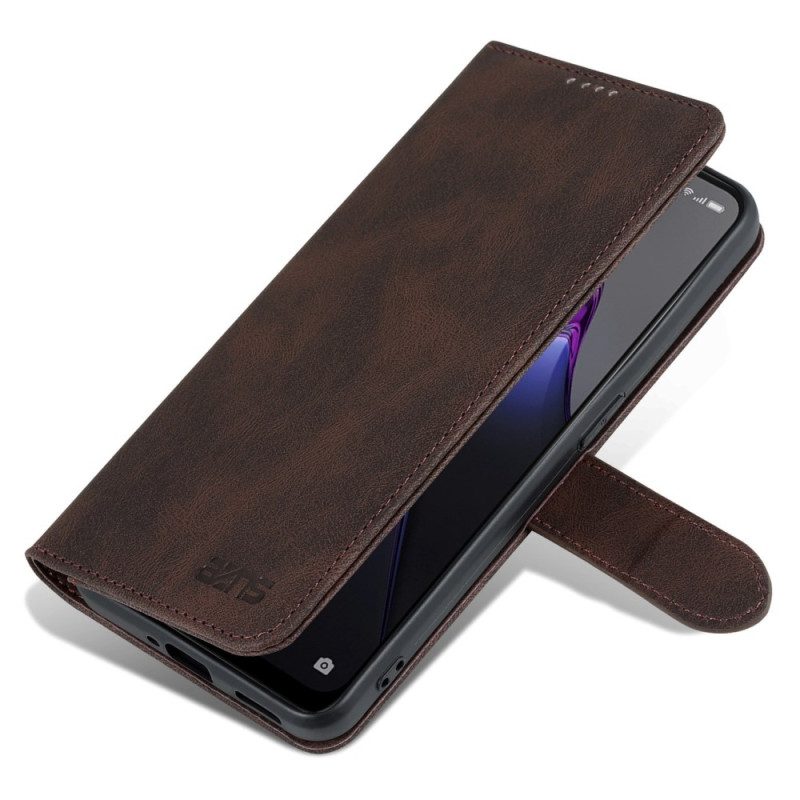 Lederhüllen Für Oppo Reno 8 Pro Azns Vintage-ledereffekt