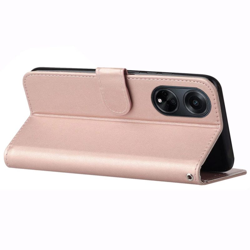 Lederhüllen Für Oppo A98 5g Lederoptik Mit Riemen