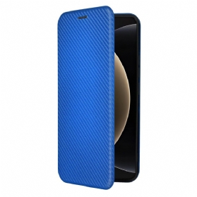 Flip Case Xiaomi 15 Ultra Gebürstete Kohlefaser