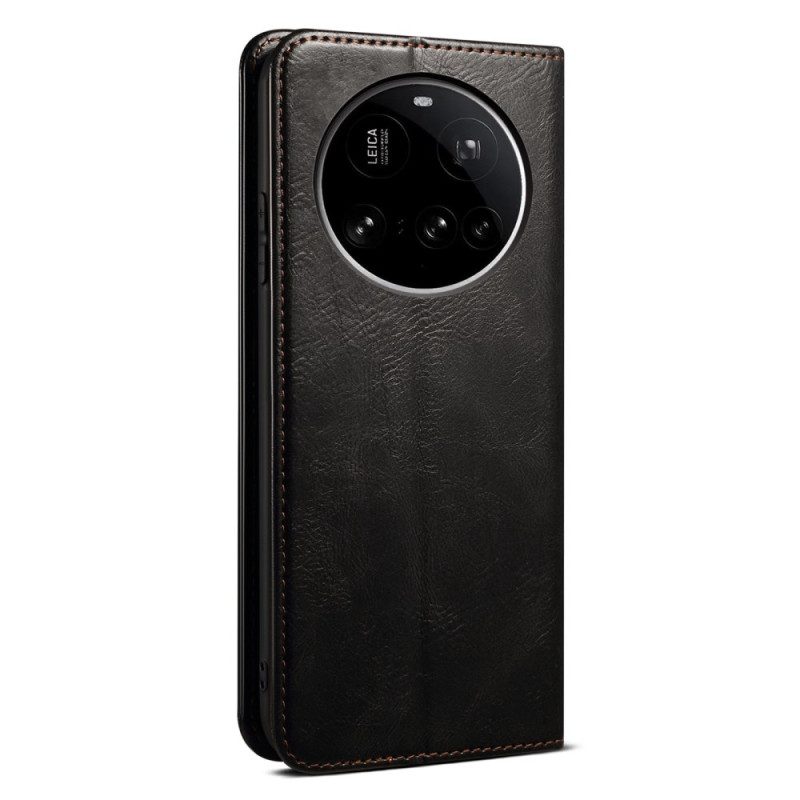 Flip Case Xiaomi 15 Ultra Gewachstes Kunstleder