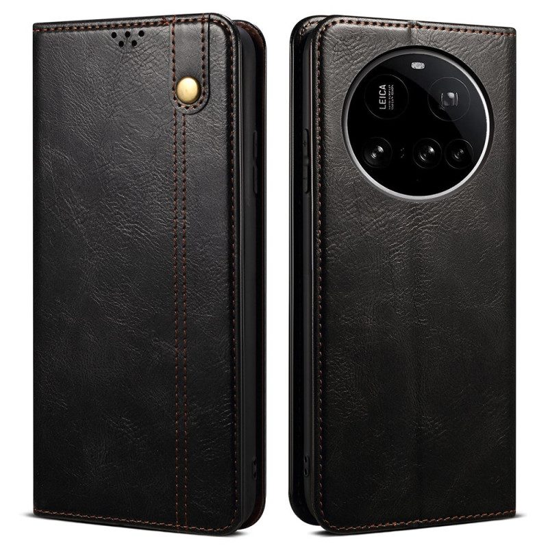 Flip Case Xiaomi 15 Ultra Gewachstes Kunstleder