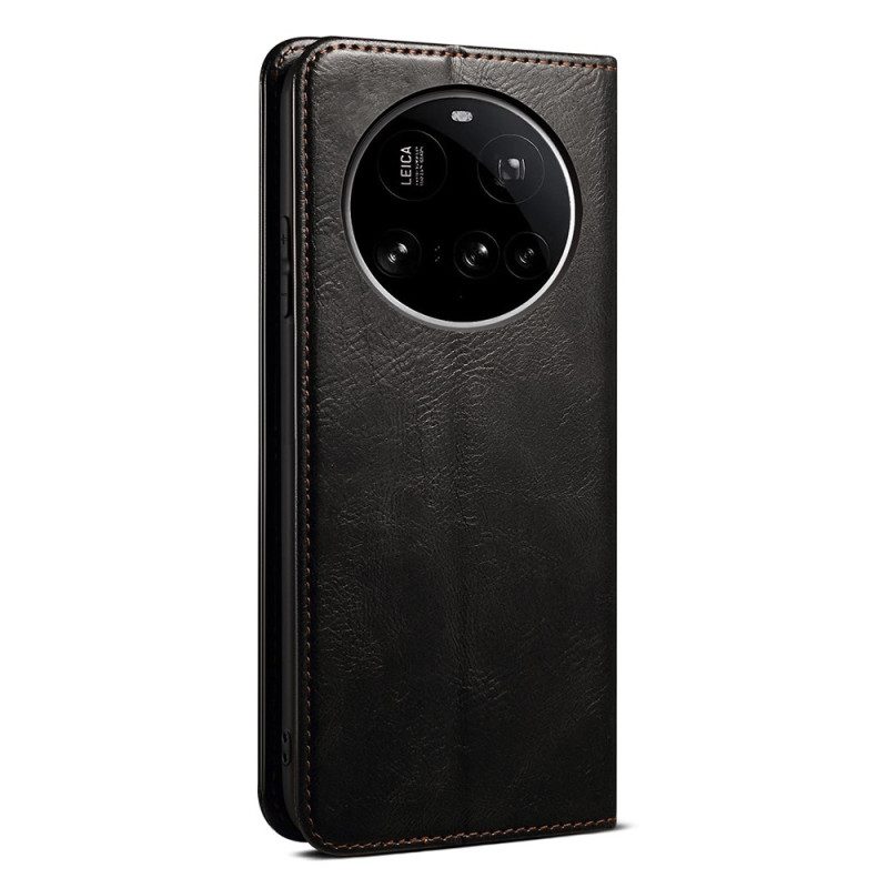 Flip Case Xiaomi 15 Ultra Gewachstes Kunstleder