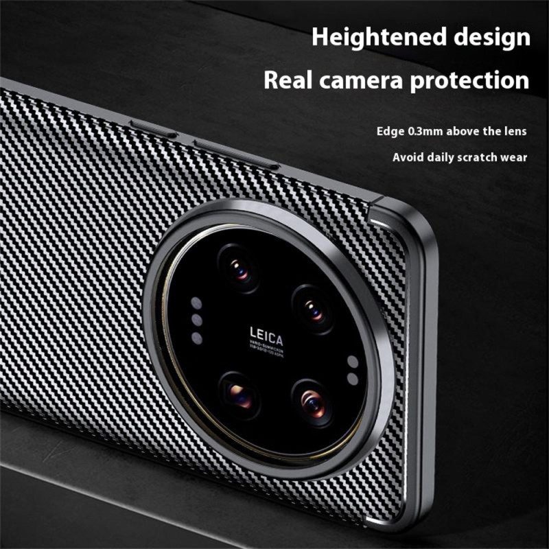 Hülle Xiaomi 15 Ultra Handyhülle Kohlefaser Textur