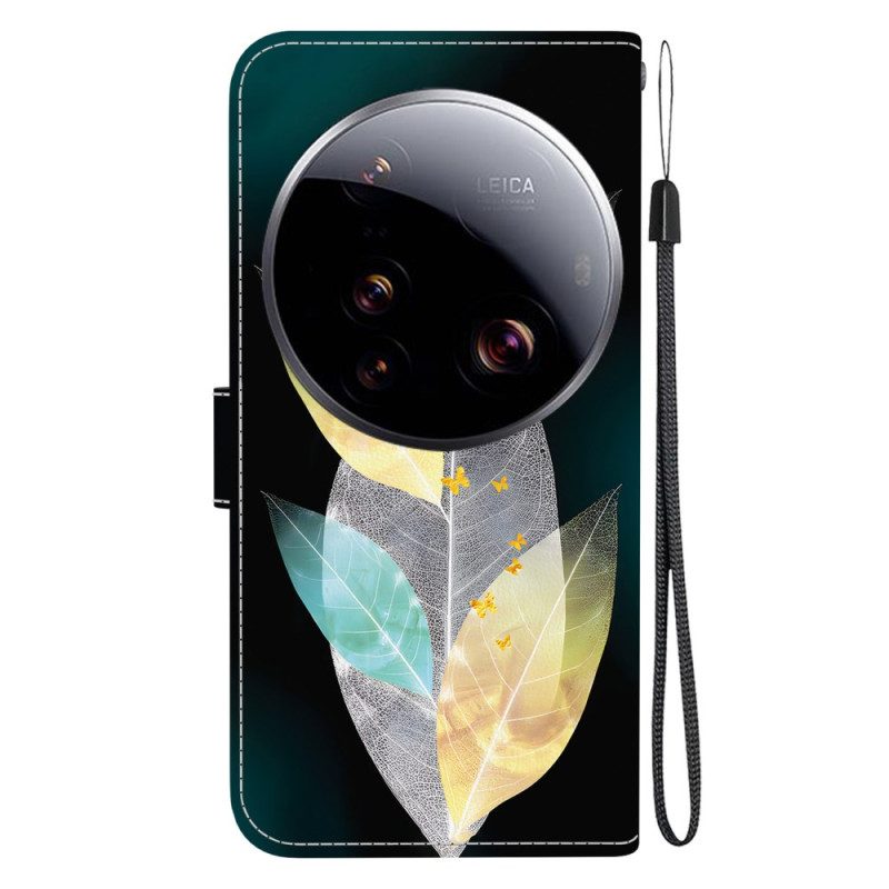 Lederhüllen Für Xiaomi 15 Ultra Bunte Blätter