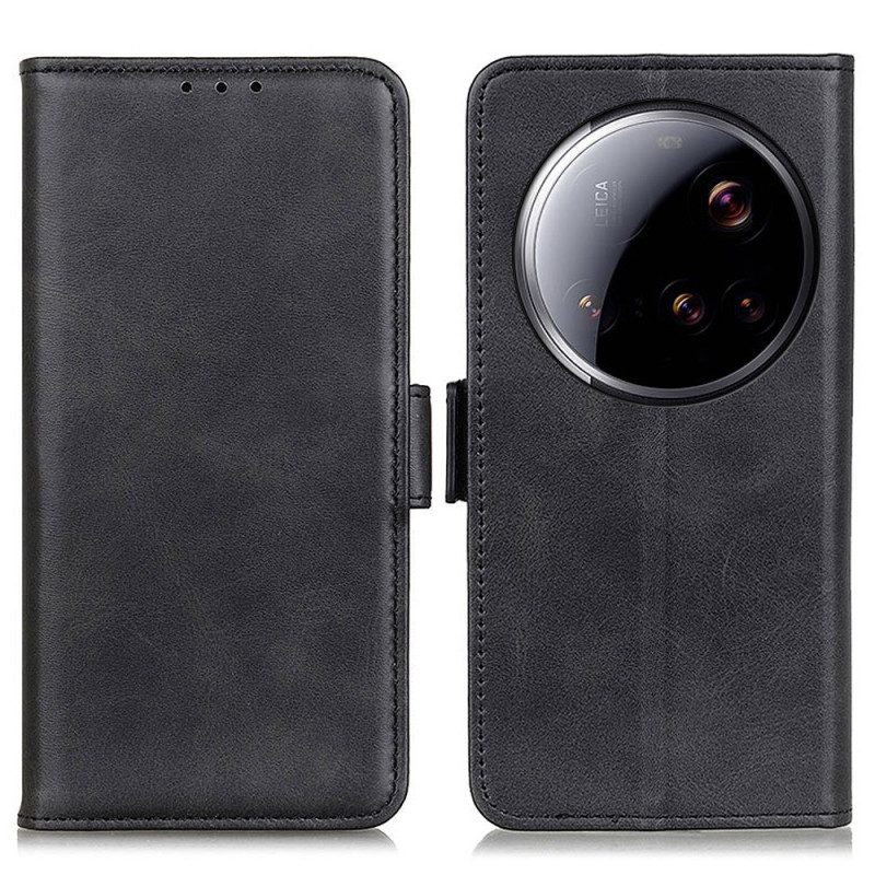 Lederhüllen Für Xiaomi 15 Ultra Doppelverschluss