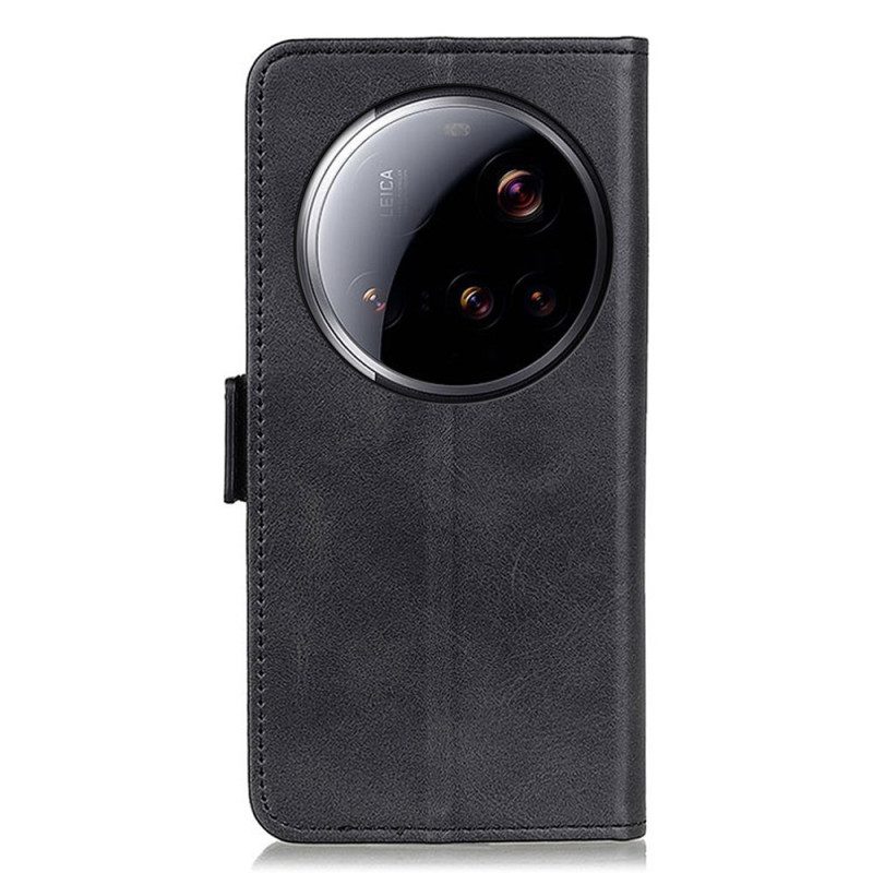 Lederhüllen Für Xiaomi 15 Ultra Doppelverschluss