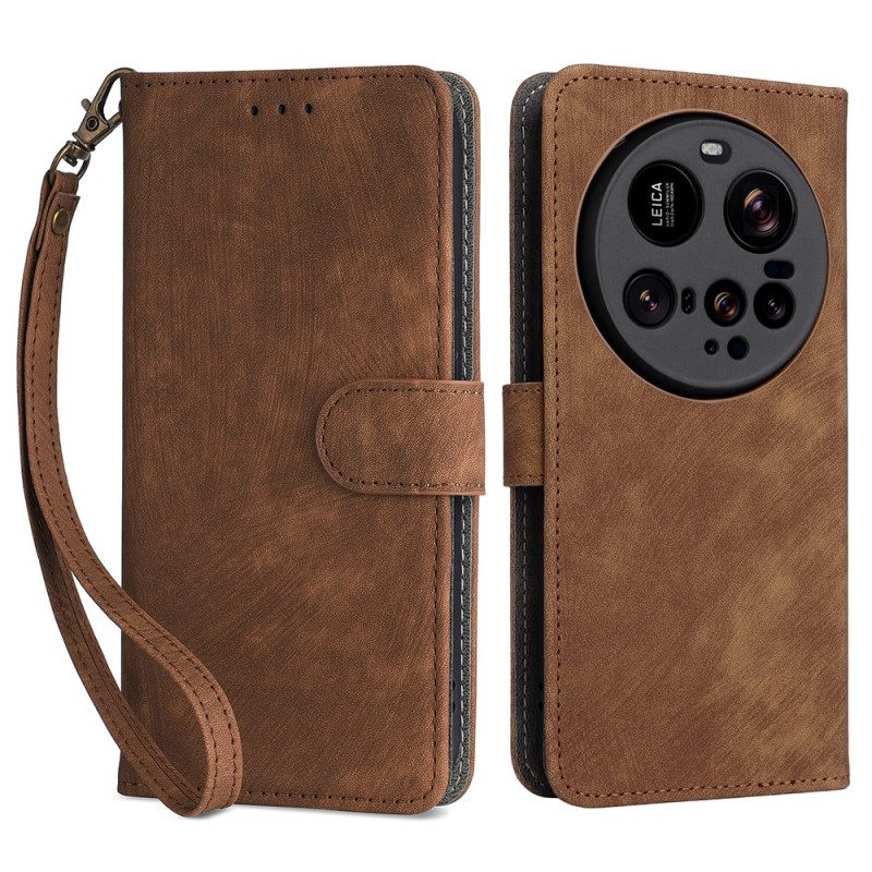 Lederhüllen Für Xiaomi 15 Ultra Rfid-blockierung In Wildlederoptik