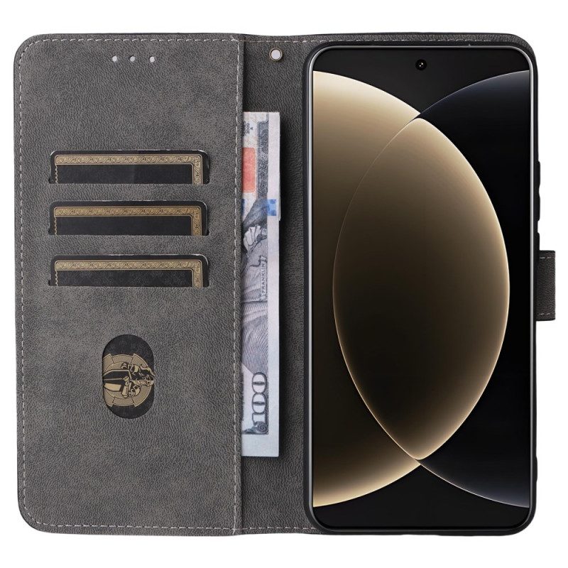 Lederhüllen Für Xiaomi 15 Ultra Rfid-blockierung In Wildlederoptik