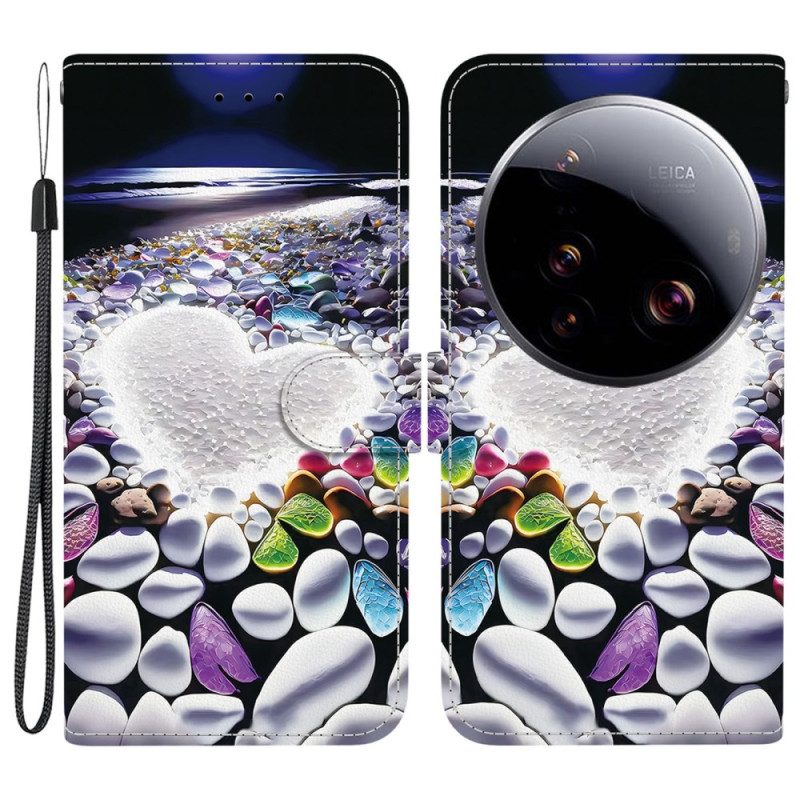 Lederhüllen Für Xiaomi 15 Ultra Weißes Herz