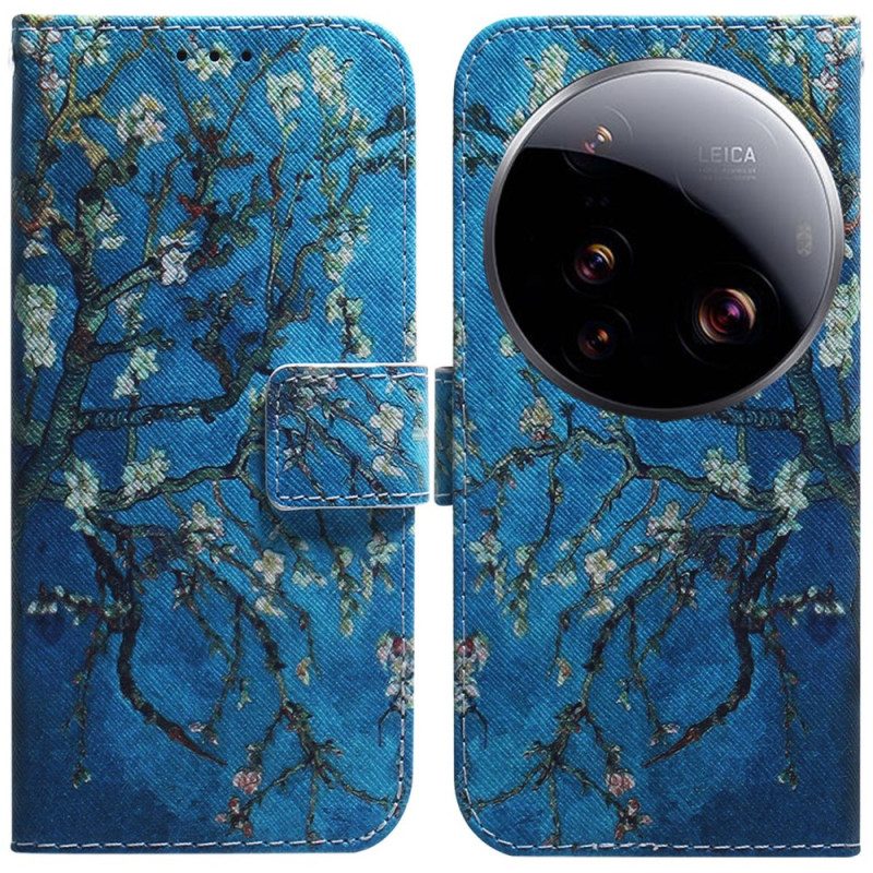 Lederhüllen Xiaomi 15 Ultra Aprikosenblüten