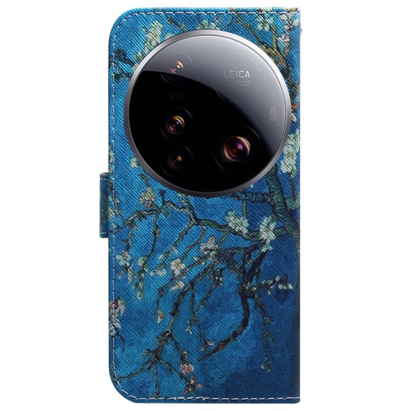 Lederhüllen Xiaomi 15 Ultra Aprikosenblüten