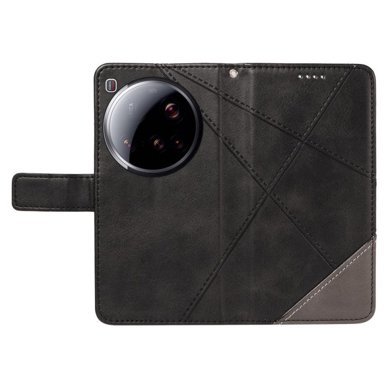 Lederhüllen Xiaomi 15 Ultra Geometrisches Design